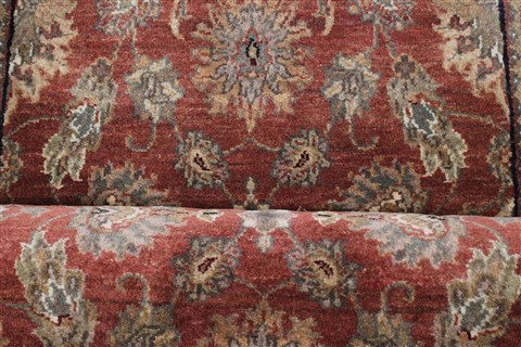 Kashan Brown Runner Hand Knotted 27 X 125 Area Rug 250-22438 Image 13