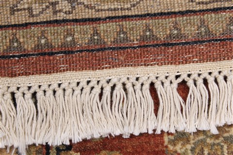 Kashan Brown Runner Hand Knotted 27 X 125 Area Rug 250-22438 Image 2