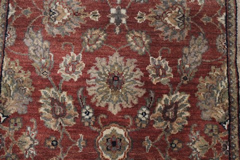 Kashan Brown Runner Hand Knotted 27 X 125 Area Rug 250-22438 Image 5