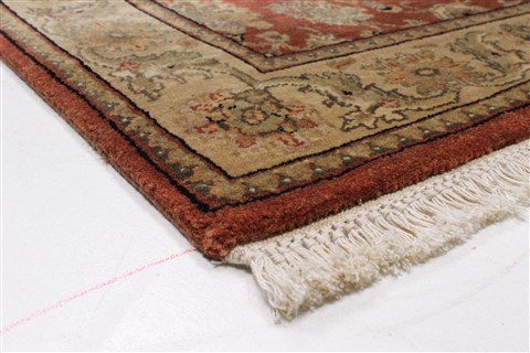 Kashan Brown Runner Hand Knotted 27 X 125 Area Rug 250-22438 Image 7