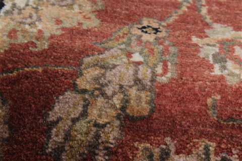 Kashan Brown Runner Hand Knotted 27 X 125 Area Rug 250-22438 Image 8