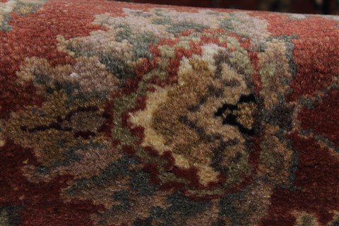 Kashan Brown Runner Hand Knotted 27 X 125 Area Rug 250-22438 Image 9