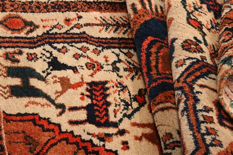 Shahre Babak Cream Hand Knotted 38 X 51 Area Rug 100-22439 Image 1