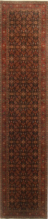 Herati Blue Runner Hand Knotted 28 X 1111  Area Rug 250-22442 Image 0