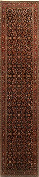 Herati Blue Runner Hand Knotted 2'8" X 11'11"  Area Rug 250-22442