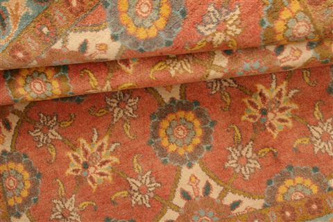 Varamin Orange Hand Knotted 34 X 411 Area Rug 100-22446 Image 5