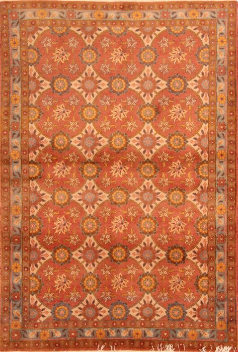 Varamin Orange Hand Knotted 34 X 411 Area Rug 100-22446 Image 0