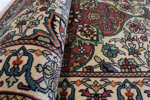 Kayseri Beige Runner Hand Knotted 211 X 123 Area Rug 250-22453 Image 11
