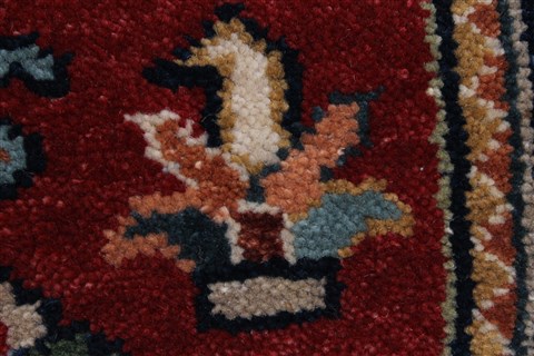 Karajeh Red Runner Hand Knotted 26 X 120 Area Rug 250-22457 Image 10