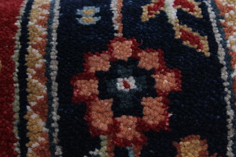 Karajeh Red Runner Hand Knotted 26 X 120 Area Rug 250-22457 Image 11