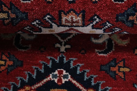 Karajeh Red Runner Hand Knotted 26 X 120 Area Rug 250-22457 Image 13