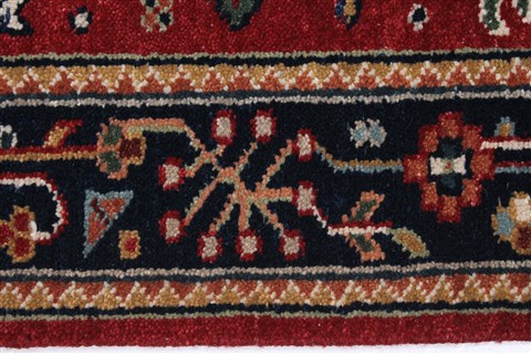 Karajeh Red Runner Hand Knotted 26 X 120 Area Rug 250-22457 Image 18