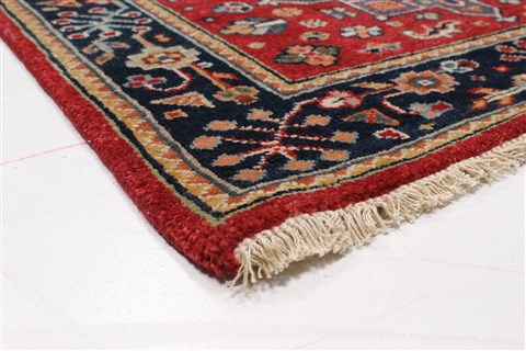 Karajeh Red Runner Hand Knotted 26 X 120 Area Rug 250-22457 Image 6