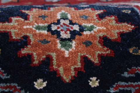 Karajeh Red Runner Hand Knotted 26 X 120 Area Rug 250-22457 Image 9