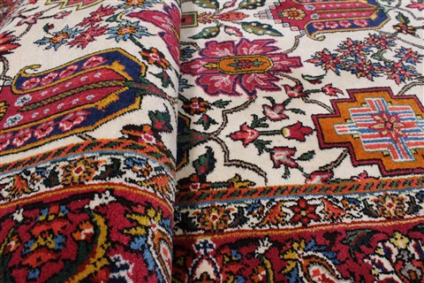 Bakhtiar Beige Runner Hand Knotted 31 X 119 Area Rug 250-22462 Image 13
