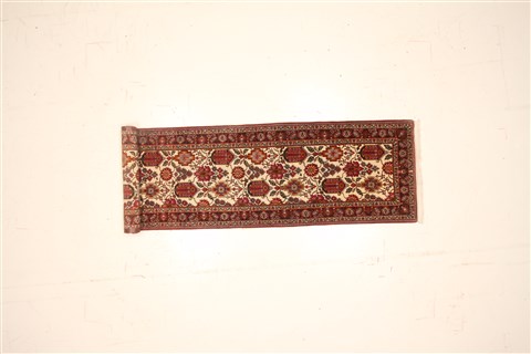 Bakhtiar Beige Runner Hand Knotted 31 X 119 Area Rug 250-22462 Image 1