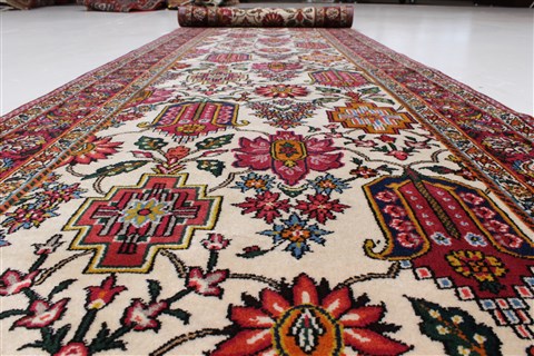 Bakhtiar Beige Runner Hand Knotted 31 X 119 Area Rug 250-22462 Image 2