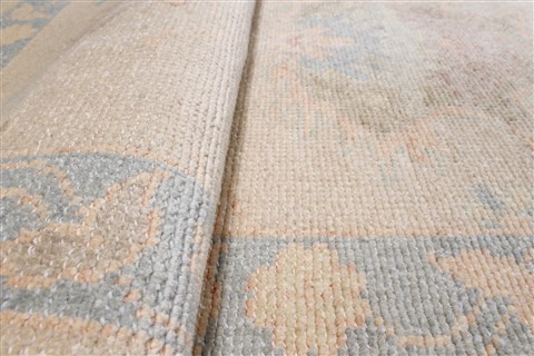 Oushak Yellow Runner Hand Knotted 30 X 121 Area Rug 250-22464 Image 15