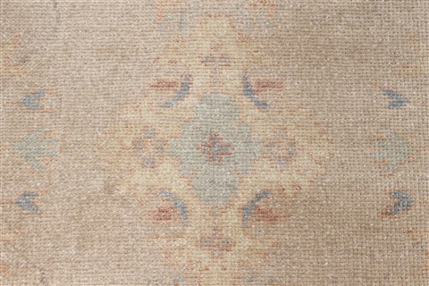 Oushak Yellow Runner Hand Knotted 30 X 121 Area Rug 250-22464 Image 4