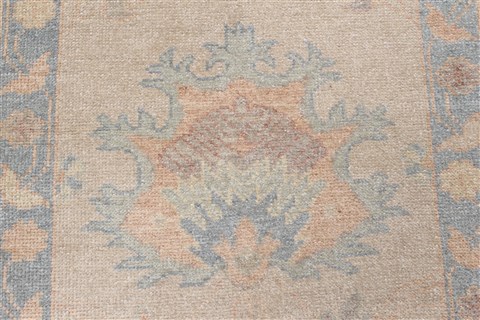 Oushak Yellow Runner Hand Knotted 30 X 121 Area Rug 250-22464 Image 8