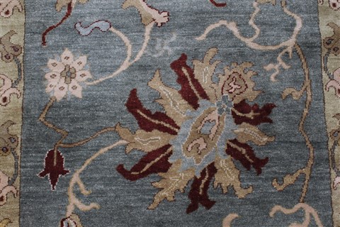 Chobi Green Runner Hand Knotted 33 X 118 Area Rug 250-22466 Image 4