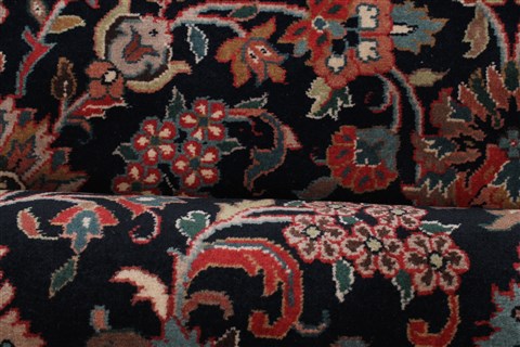 Kashmar Blue Runner Hand Knotted 28 X 120 Area Rug 250-22467 Image 12
