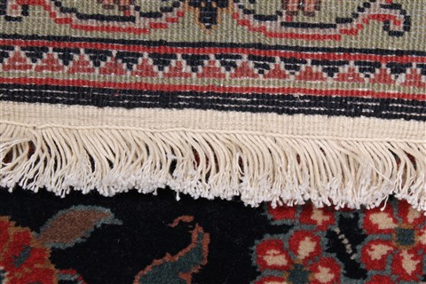 Kashmar Blue Runner Hand Knotted 28 X 120 Area Rug 250-22467 Image 14