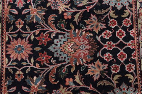 Kashmar Blue Runner Hand Knotted 28 X 120 Area Rug 250-22467 Image 3