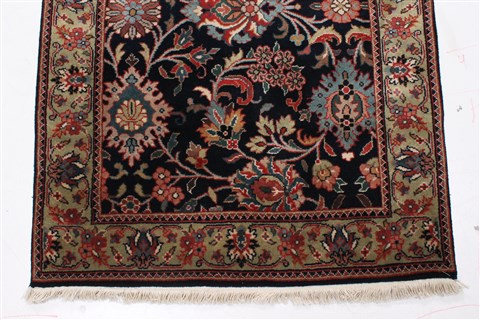 Kashmar Blue Runner Hand Knotted 28 X 120 Area Rug 250-22467 Image 4