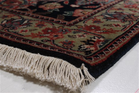 Kashmar Blue Runner Hand Knotted 28 X 120 Area Rug 250-22467 Image 5