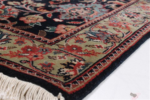 Kashmar Blue Runner Hand Knotted 28 X 120 Area Rug 250-22467 Image 6