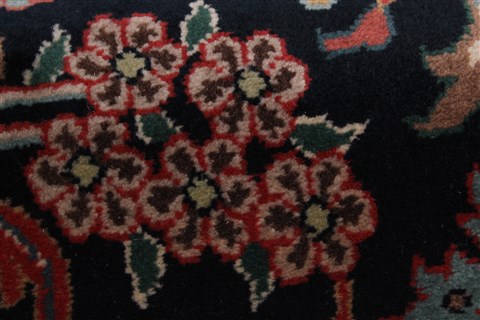 Kashmar Blue Runner Hand Knotted 28 X 120 Area Rug 250-22467 Image 7