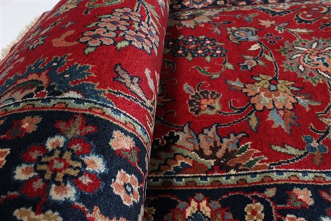 Kashmar Red Runner Hand Knotted 26 X 124 Area Rug 250-22469 Image 11