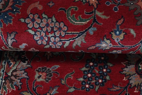Kashmar Red Runner Hand Knotted 26 X 124 Area Rug 250-22469 Image 12