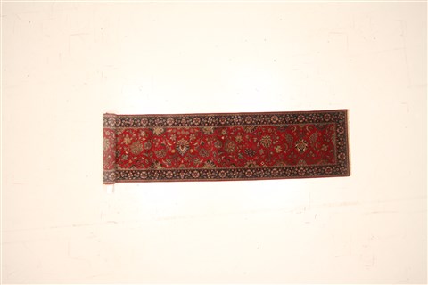 Kashmar Red Runner Hand Knotted 26 X 124 Area Rug 250-22469 Image 1