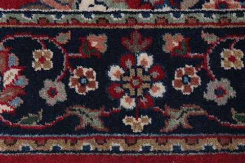Kashmar Red Runner Hand Knotted 26 X 124 Area Rug 250-22469 Image 3