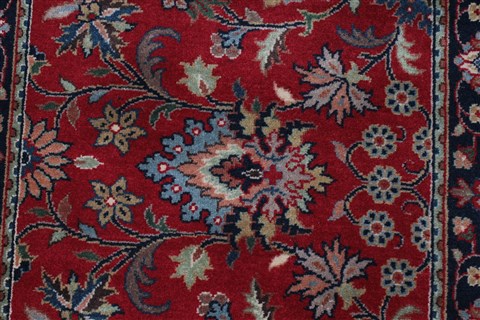 Kashmar Red Runner Hand Knotted 26 X 124 Area Rug 250-22469 Image 4