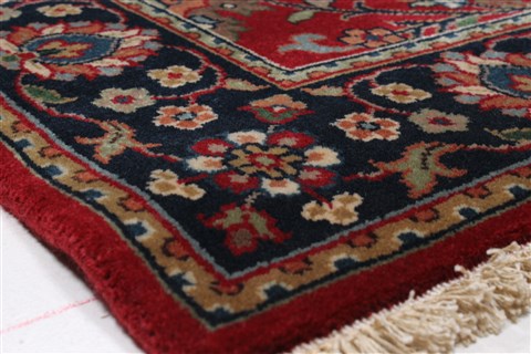 Kashmar Red Runner Hand Knotted 26 X 124 Area Rug 250-22469 Image 7