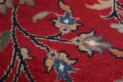 Kashmar Red Runner Hand Knotted 26 X 124 Area Rug 250-22469 Image 8
