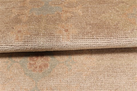 Oushak Brown Runner Hand Knotted 211 X 114 Area Rug 250-22473 Image 3