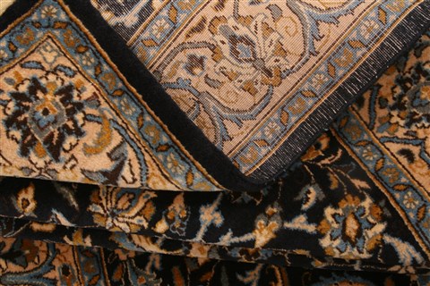 Kashan Blue Hand Knotted 46 X 611  Area Rug 100-22476 Image 3