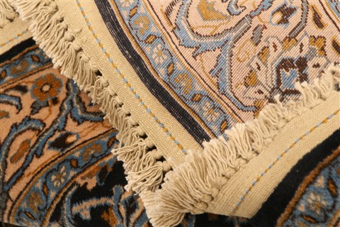 Kashan Blue Hand Knotted 46 X 611  Area Rug 100-22476 Image 4