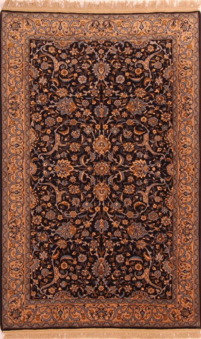 Kashan Blue Hand Knotted 46 X 611  Area Rug 100-22476 Image 0