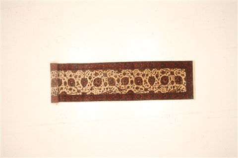 Tabriz Beige Runner Hand Knotted 27 X 122 Area Rug 250-22478 Image 1