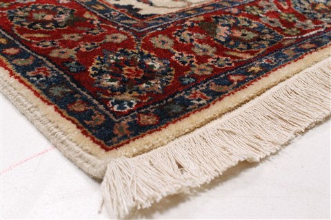 Tabriz Beige Runner Hand Knotted 27 X 122 Area Rug 250-22478 Image 6