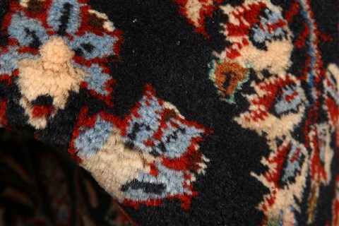 Kashan Red Hand Knotted 411 X 78  Area Rug 100-22485 Image 1