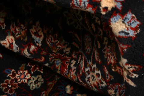 Kashan Red Hand Knotted 411 X 78  Area Rug 100-22485 Image 2