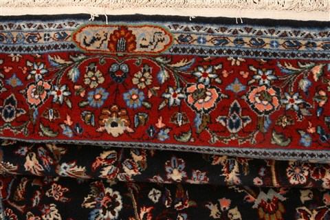 Kashan Red Hand Knotted 411 X 78  Area Rug 100-22485 Image 4