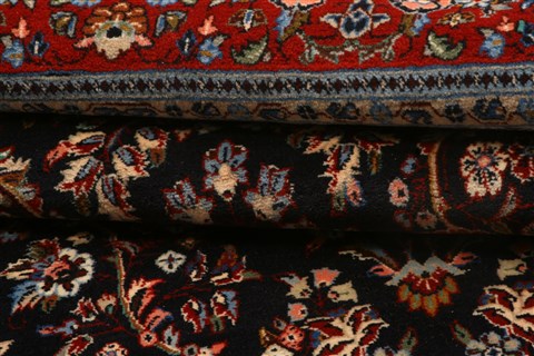 Kashan Red Hand Knotted 411 X 78  Area Rug 100-22485 Image 5