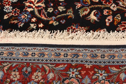 Kashan Red Hand Knotted 411 X 78  Area Rug 100-22485 Image 7